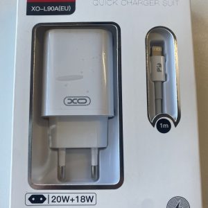 XO L90A PD20W+QC18W Charger with Cable 1.5m