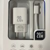 XO L147 PD20W USB-A & USB-C Charger with Cable 1.5m