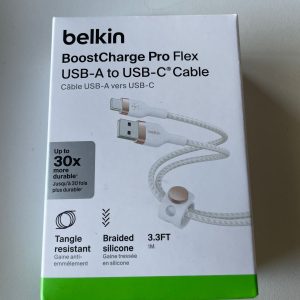 BELKIN BoostCharge Pro Flex USB-A to USB-C Cable 1M