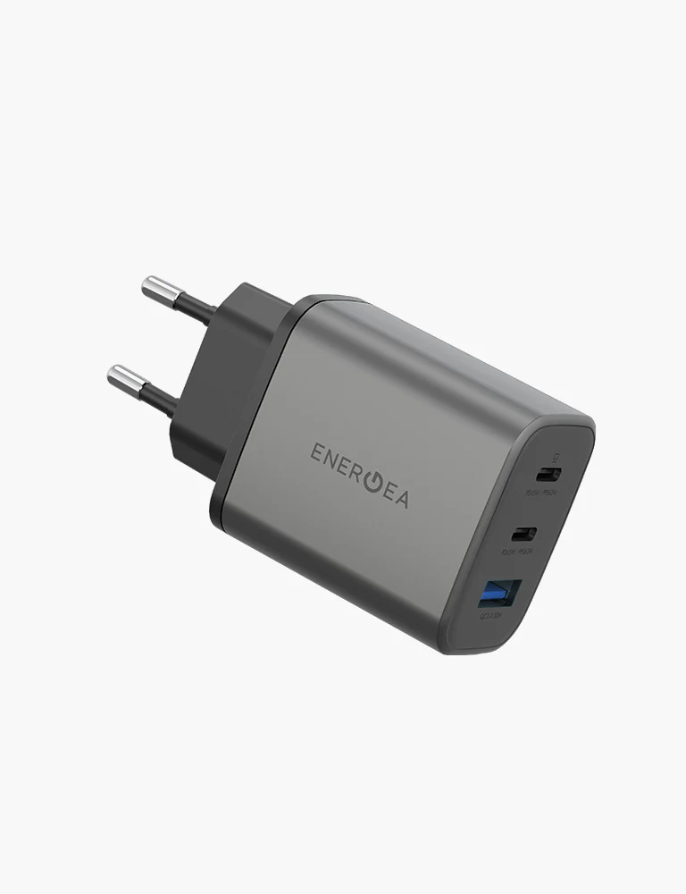 ENERGEA Ampcharge GaN65 65W Wall Charger (USB-A+USB-C+USB-C)