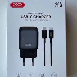 XO L153 PD20W USB-C Charger with Lightning Cable 1.5m